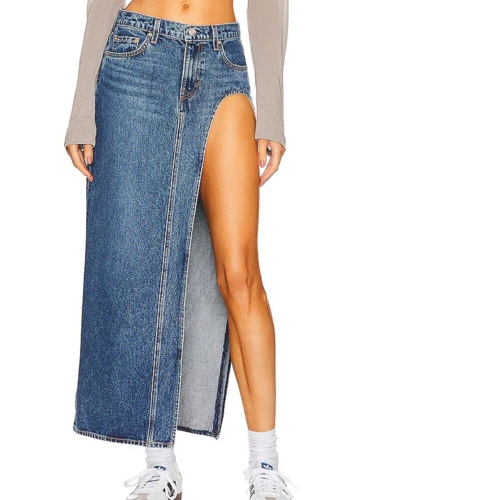 (SOLD) GRLFRND High Slit Maxi Skirt SIZE 27